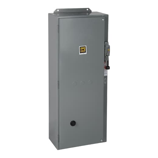 Schneider Electric 8539SEG42V02S NEMA Combination Starter, Type S, HHL electronic motor circuit protector, Size 3, 90A, 3 phase, 120 VAC coil, NEMA 1 Schneider Electric 8539SEG42V02S NEMA Combination Starter, Type S, HHL electronic motor circuit protector, Size 3, 90A, 3 phase, 120 VAC coil, NEMA 1