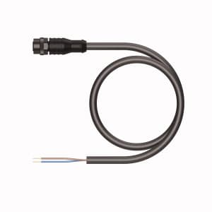 Turck EKRP-A4.200-GC0K-10 Actuator and Sensor Cordset, Connection Cable, Cable length (L) 10 m, M12, Female, Straight, 2-pin, Instrumentation Tray Cable, Black PVC jacket, 2X20 AWG, Sunlight Resistant, -40 Cold Bend Rating, Oil Resistant, Flame Ratings: UL 1685 FT4, UL1061, CSA FT4, Flexlife® and C-Track Approved Turck EKRP-A4.200-GC0K-10 Actuator and Sensor Cordset, Connection Cable, Cable length (L) 10 m, M12, Female, Straight, 2-pin, Instrumentation Tray Cable, Black PVC jacket, 2X20 AWG, Sunlight Resistant, -40 Cold Bend Rating, Oil Resistant, Flame Ratings: UL 1685 FT4, UL1061, CSA FT4, Flexlife® and C-Track Approved