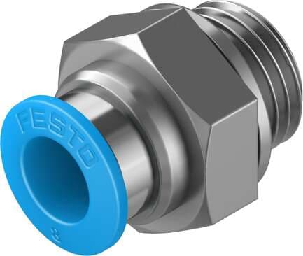 Festo 186099 push-in fitting QS-G1/4-8 male thread with external hexagon. Size: Standard, Nominal size: 7 mm, Type of seal on screw-in stud: Sealing ring, Assembly position: Any, Container size: 10 Festo 186099 push-in fitting QS-G1/4-8 male thread with external hexagon. Size: Standard, Nominal size: 7 mm, Type of seal on screw-in stud: Sealing ring, Assembly position: Any, Container size: 10