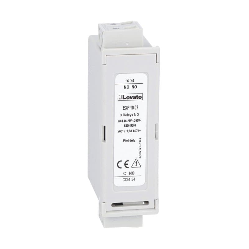 Lovato Electric EXP1007 EXP1007 Lovato - Expansion module EXP series for flush-mount products, 3 relay outputs to increase number of steps Lovato Electric EXP1007 EXP1007 Lovato - Expansion module EXP series for flush-mount products, 3 relay outputs to increase number of steps