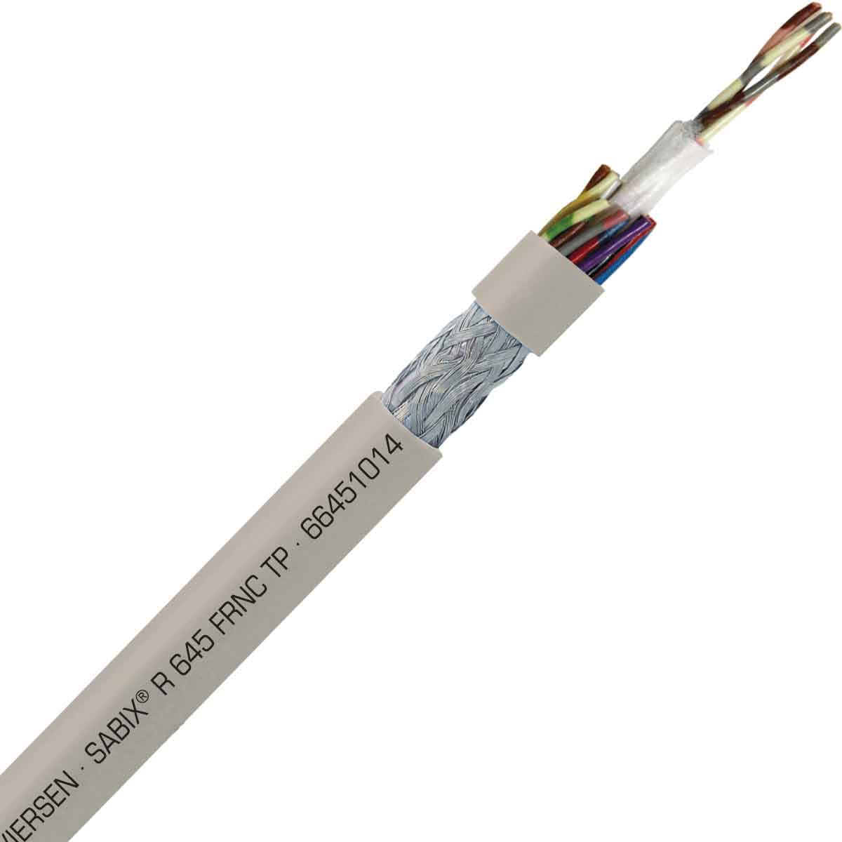 SAB 66451014 SABIX R 645 FRNC TP - 26 AWG/10pr, paired shielded halogen-free flame retardant rail data cable, CE, RoHS SAB 66451014 SABIX R 645 FRNC TP - 26 AWG/10pr, paired shielded halogen-free flame retardant rail data cable, CE, RoHS