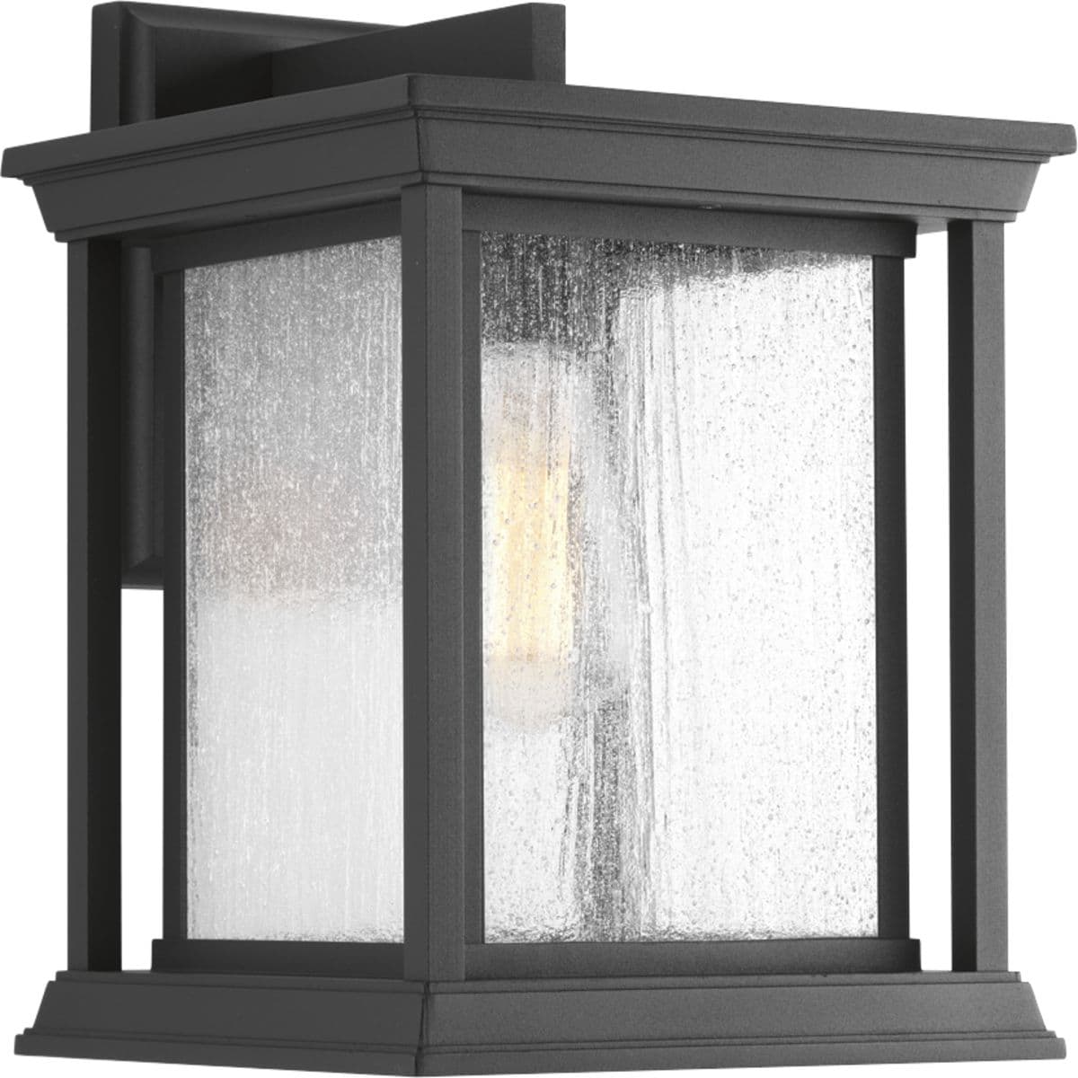 Hubbell P5611-31 One-Light large wall lantern with a Craftsman-inspired silhouette, Endicott offers visual interest to your home's exterior. The elongated frame is finished with clear seeded glass.  ; Features a Craftsman-inspired silhouette ; An outdoor lantern with an e Hubbell P5611-31 One-Light large wall lantern with a Craftsman-inspired silhouette, Endicott offers visual interest to your home's exterior. The elongated frame is finished with clear seeded glass.  ; Features a Craftsman-inspired silhouette ; An outdoor lantern with an e