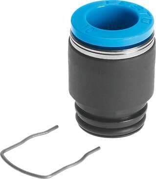 Festo 130842 cartridge QSPK18-10 With push-in connector, straight Size: Standard, Nominal size: 6,7 mm, Type of seal on screw-in stud: O-ring, Assembly position: Any, Container size: 10 Festo 130842 cartridge QSPK18-10 With push-in connector, straight Size: Standard, Nominal size: 6,7 mm, Type of seal on screw-in stud: O-ring, Assembly position: Any, Container size: 10