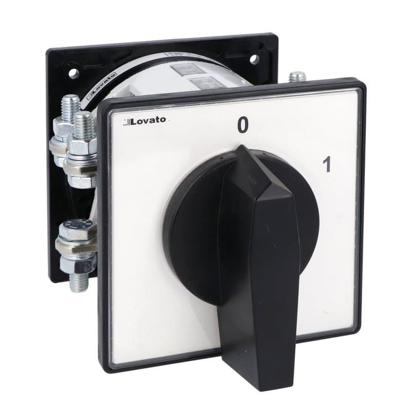 Lovato Electric GN31510O GN31510O Lovato - Rotary cam switch GN series, ON-OFF switch 3 poles 315A, for rear mounting with black handle, front plate 132X132mm Lovato Electric GN31510O GN31510O Lovato - Rotary cam switch GN series, ON-OFF switch 3 poles 315A, for rear mounting with black handle, front plate 132X132mm