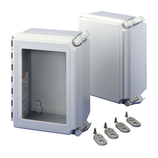 Hoffman A664CHQRFG Continuous Hinge, Type 4X, 6.00x6.00x4.00, Fiberglass, QR Cover Hoffman A664CHQRFG Continuous Hinge, Type 4X, 6.00x6.00x4.00, Fiberglass, QR Cover