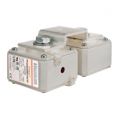 Mersen E300269 E300269 Mersen - Square Body High-Speed Fuse Protistor® Size 2x33 aR 690VAC IEC 700VAC UL 1400A With Striker Flush ends metric threads With Omega connection Mersen E300269 E300269 Mersen - Square Body High-Speed Fuse Protistor® Size 2x33 aR 690VAC IEC 700VAC UL 1400A With Striker Flush ends metric threads With Omega connection