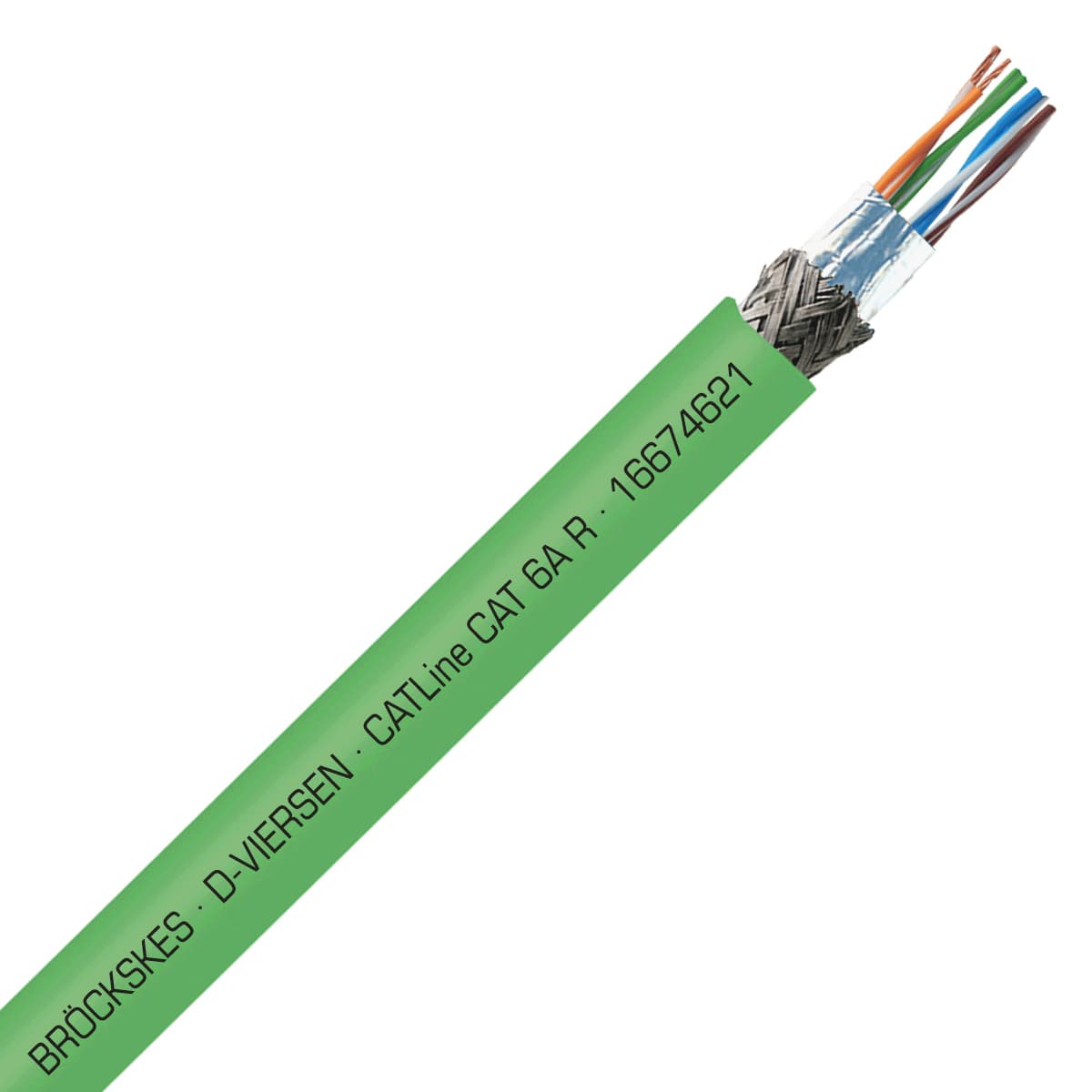 SAB 16674621 CATLine CAT 6A R - 26 AWG/4pr, shielded halogen-free CAT 6A ethernet cable for Rail applications, CE, RoHS SAB 16674621 CATLine CAT 6A R - 26 AWG/4pr, shielded halogen-free CAT 6A ethernet cable for Rail applications, CE, RoHS