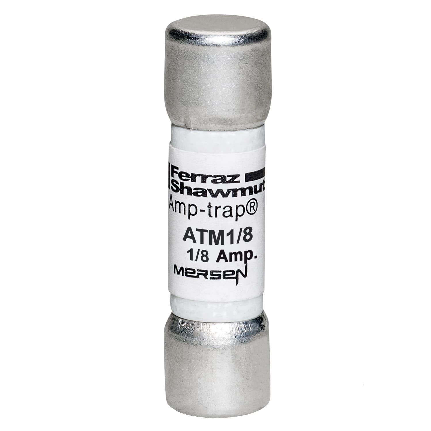 Mersen ATM1/8 ATM1/8 Mersen - Fuse ATM - Midget - Fast-Acting 600VAC 600VDC 0.125A Ferrule Amp-Trap® Mersen ATM1/8 ATM1/8 Mersen - Fuse ATM - Midget - Fast-Acting 600VAC 600VDC 0.125A Ferrule Amp-Trap®