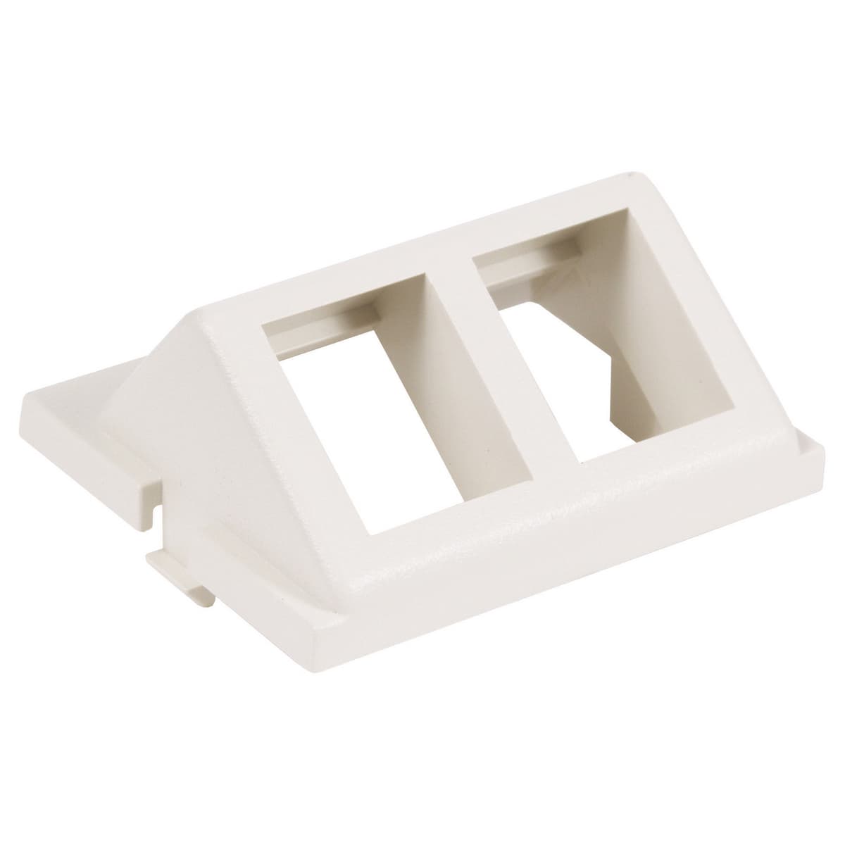 Hubbell IM2KA15W Audio/Video Unloaded Module, Keystone, 2-Port, Angled, 1.5 Unit, White ; 2-Port Keystone Angled Module Hubbell IM2KA15W Audio/Video Unloaded Module, Keystone, 2-Port, Angled, 1.5 Unit, White ; 2-Port Keystone Angled Module