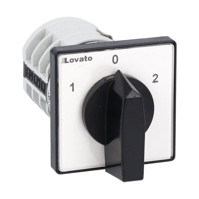 Lovato Electric 7GN2011U 7GN2011U Lovato - Rotary cam switch 7GN series, 3-phase motor reversing switch 20A, for front mounting with black handle, front plate 48X48mm Lovato Electric 7GN2011U 7GN2011U Lovato - Rotary cam switch 7GN series, 3-phase motor reversing switch 20A, for front mounting with black handle, front plate 48X48mm