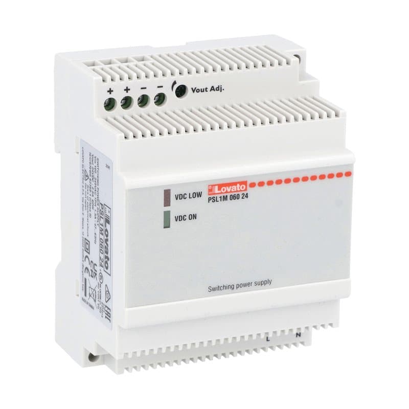Lovato Electric PSL1M06024 PSL1M06024 Lovato - Modular switching power supply, single-phase. 24VDC, 2.5A/60W Lovato Electric PSL1M06024 PSL1M06024 Lovato - Modular switching power supply, single-phase. 24VDC, 2.5A/60W
