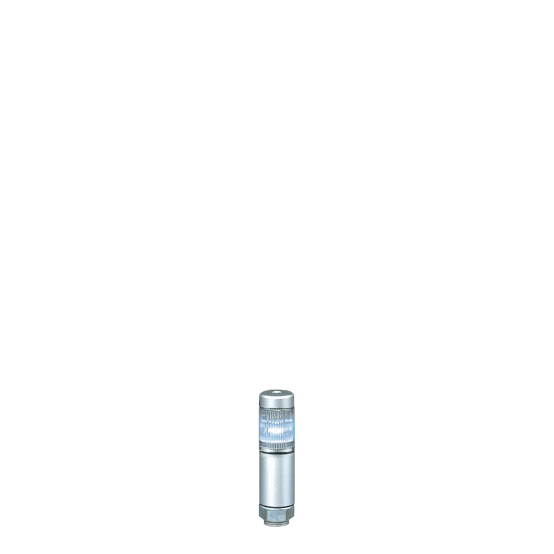 Patlite MPS-102-C 30mm 1-Tier LED Signal Tower, 24V AC/DC, Direct Mount, Short Silver Body, LED: White Patlite MPS-102-C 30mm 1-Tier LED Signal Tower, 24V AC/DC, Direct Mount, Short Silver Body, LED: White