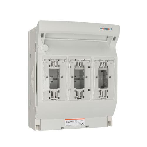 Mersen B1069363 MULTIBLOC 1.ST8 size 1 / 160A, 3-pole AC 800V, M10 terminal screws Mersen B1069363 MULTIBLOC 1.ST8 size 1 / 160A, 3-pole AC 800V, M10 terminal screws