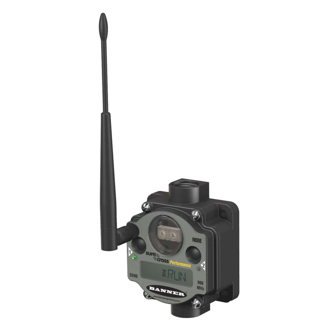 Banner DX80N9X6S-PM8 PM Series Node - LCD for Diagnostics; 900 MHz IP67, NEMA 6; Inputs: Six Sourcing/PNP Discrete; Outputs: Six Sourcing/PNP Discrete Banner DX80N9X6S-PM8 PM Series Node - LCD for Diagnostics; 900 MHz IP67, NEMA 6; Inputs: Six Sourcing/PNP Discrete; Outputs: Six Sourcing/PNP Discrete