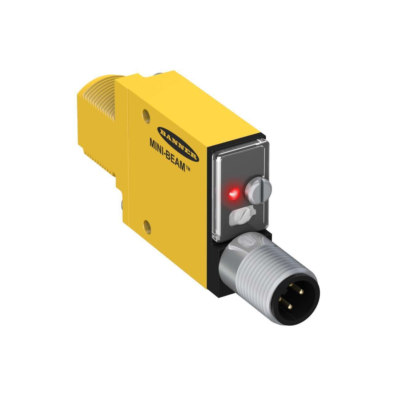 Banner SM312LVAGQD MINI-BEAM: Polarized Retro; Range: 50 mm - 2 m; Input: 10-30 V dc; Output: Bipolar: 1 NPN; 1 PNP; 4-pin M12 Integral QD Banner SM312LVAGQD MINI-BEAM: Polarized Retro; Range: 50 mm - 2 m; Input: 10-30 V dc; Output: Bipolar: 1 NPN; 1 PNP; 4-pin M12 Integral QD
