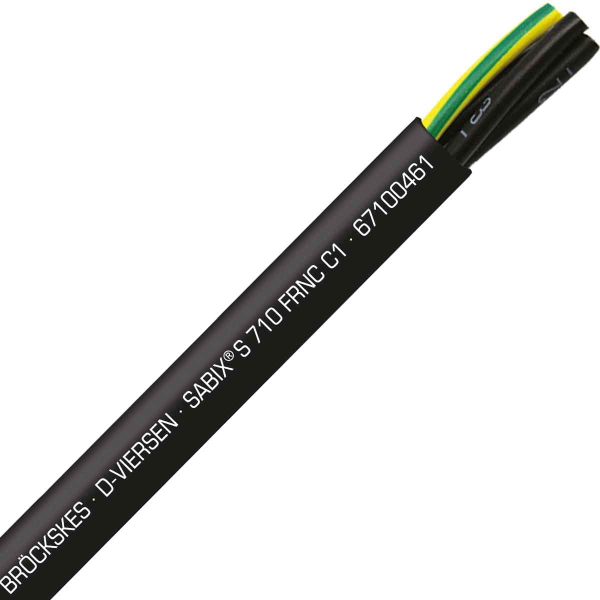 SAB 67100461 SABIX S 710 FRNC C1 - 8 AWG/4c, halogen-free flame retardant continuous flex control cable, CE, RoHS SAB 67100461 SABIX S 710 FRNC C1 - 8 AWG/4c, halogen-free flame retardant continuous flex control cable, CE, RoHS