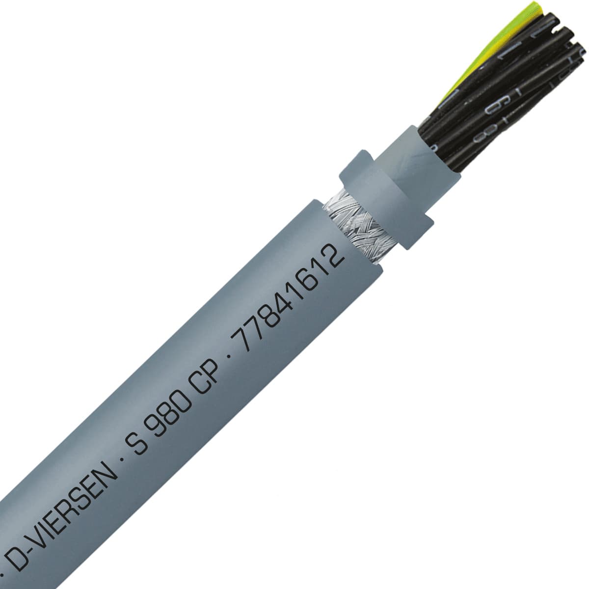SAB 77841612 S 980 CP - 16 AWG/12c, shielded halogen-free heavy duty continuous flex PUR control cable, UL, CSA, CE, RoHS SAB 77841612 S 980 CP - 16 AWG/12c, shielded halogen-free heavy duty continuous flex PUR control cable, UL, CSA, CE, RoHS
