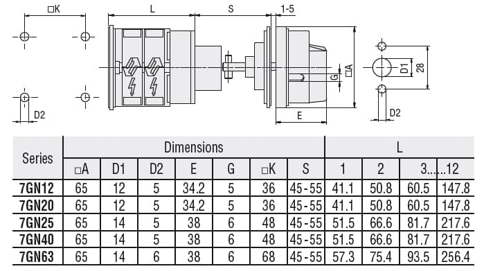 Lovato Electric 7GN4008O98 7GN4008O98 Lovato - Rotary cam switch 7GN series, ON-OFF switch 4 poles 40A, for rear mounting with red/yellow handle padlockable in 0, door coupling and protection covers, front plate 65X65mm Lovato Electric 7GN4008O98 7GN4008O98 Lovato - Rotary cam switch 7GN series, ON-OFF switch 4 poles 40A, for rear mounting with red/yellow handle padlockable in 0, door coupling and protection covers, front plate 65X65mm