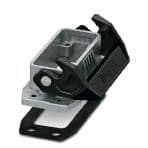 Phoenix Contact 1424362 Panel mounting base D15, with single locking latch, material: Die-cast aluminum, salt water resistant, height: 26 mm, cable gland: none, support sleeve: no, Standard Phoenix Contact 1424362 Panel mounting base D15, with single locking latch, material: Die-cast aluminum, salt water resistant, height: 26 mm, cable gland: none, support sleeve: no, Standard