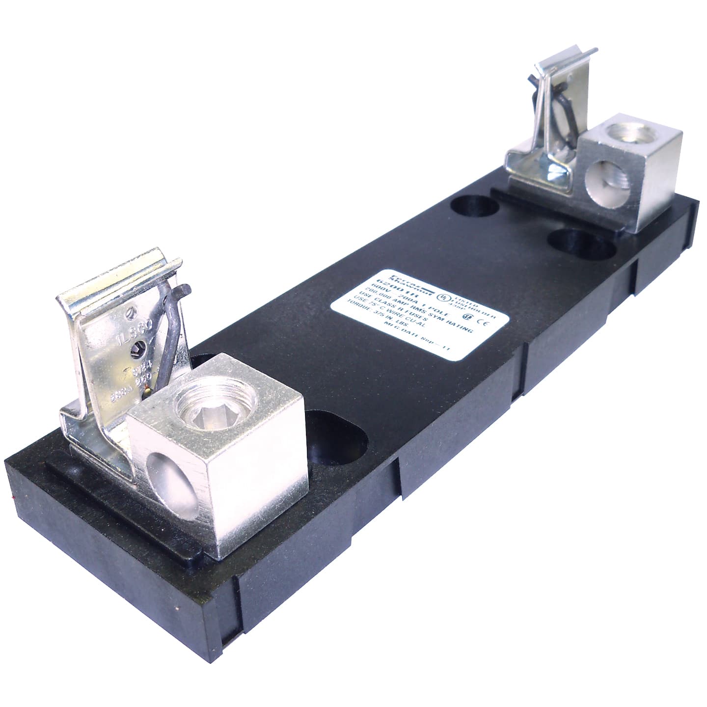 Mersen 62001R 62001R Mersen - Fuse Block 600VAC 600VDC Class R 200A 1-Pole Box Side-Clip Mersen 62001R 62001R Mersen - Fuse Block 600VAC 600VDC Class R 200A 1-Pole Box Side-Clip