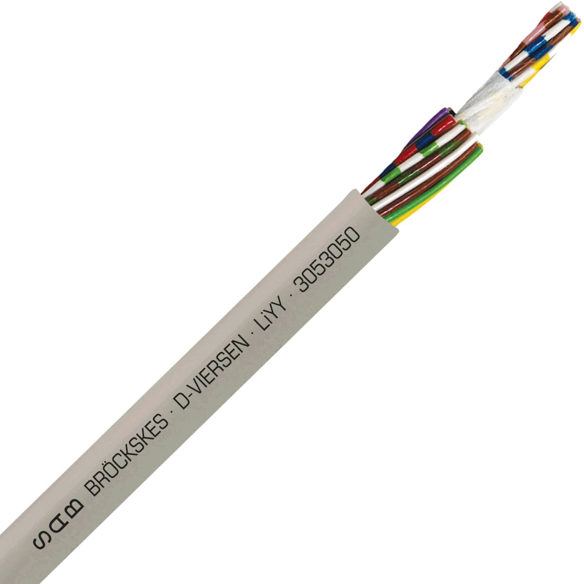 SAB 3053050 LiYY - 20 AWG/50c, multi-conductor signal and control PVC cable with DIN color code SAB 3053050 LiYY - 20 AWG/50c, multi-conductor signal and control PVC cable with DIN color code