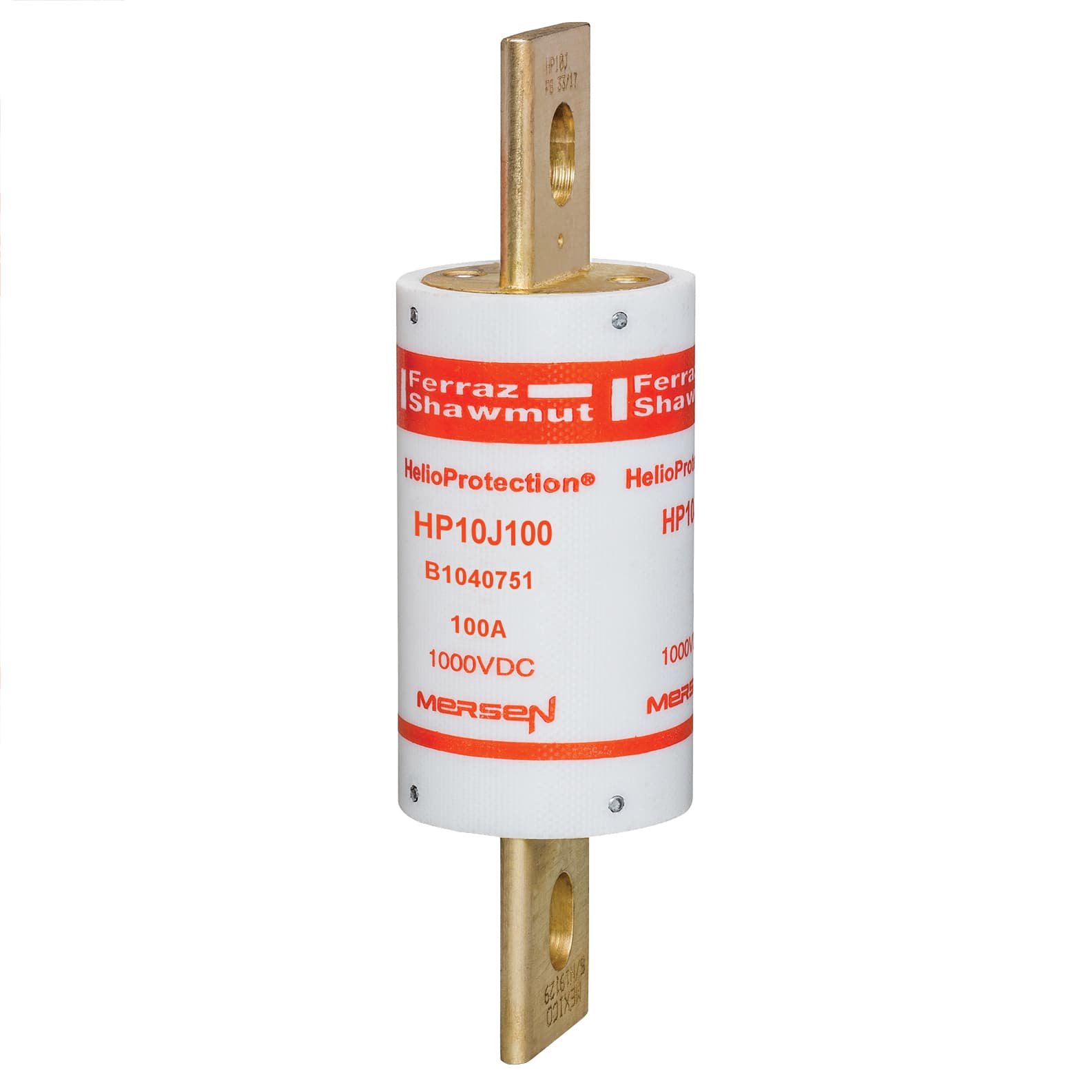 Mersen HP10J100 HP10J100 Mersen Photovoltaic fuse gPV 1000VDC UL 100A With Blade For Clip or Bolted Mersen HP10J100 HP10J100 Mersen Photovoltaic fuse gPV 1000VDC UL 100A With Blade For Clip or Bolted