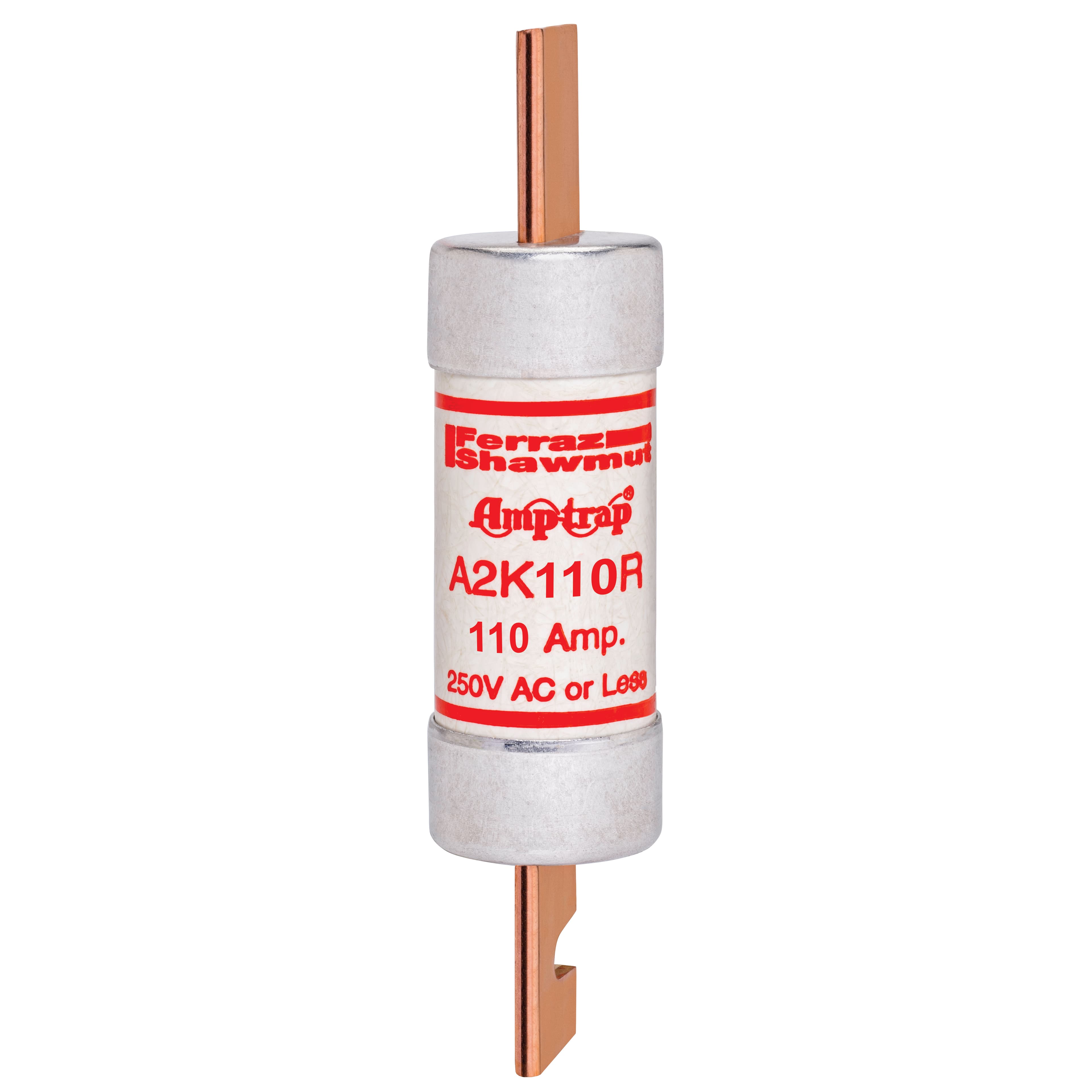 Mersen A2K110R A2K110R Mersen - Fuse A2K-R - Class RK1 - Fast-Acting 250VAC 250VDC 110A Blade Amp-Trap® Mersen A2K110R A2K110R Mersen - Fuse A2K-R - Class RK1 - Fast-Acting 250VAC 250VDC 110A Blade Amp-Trap®