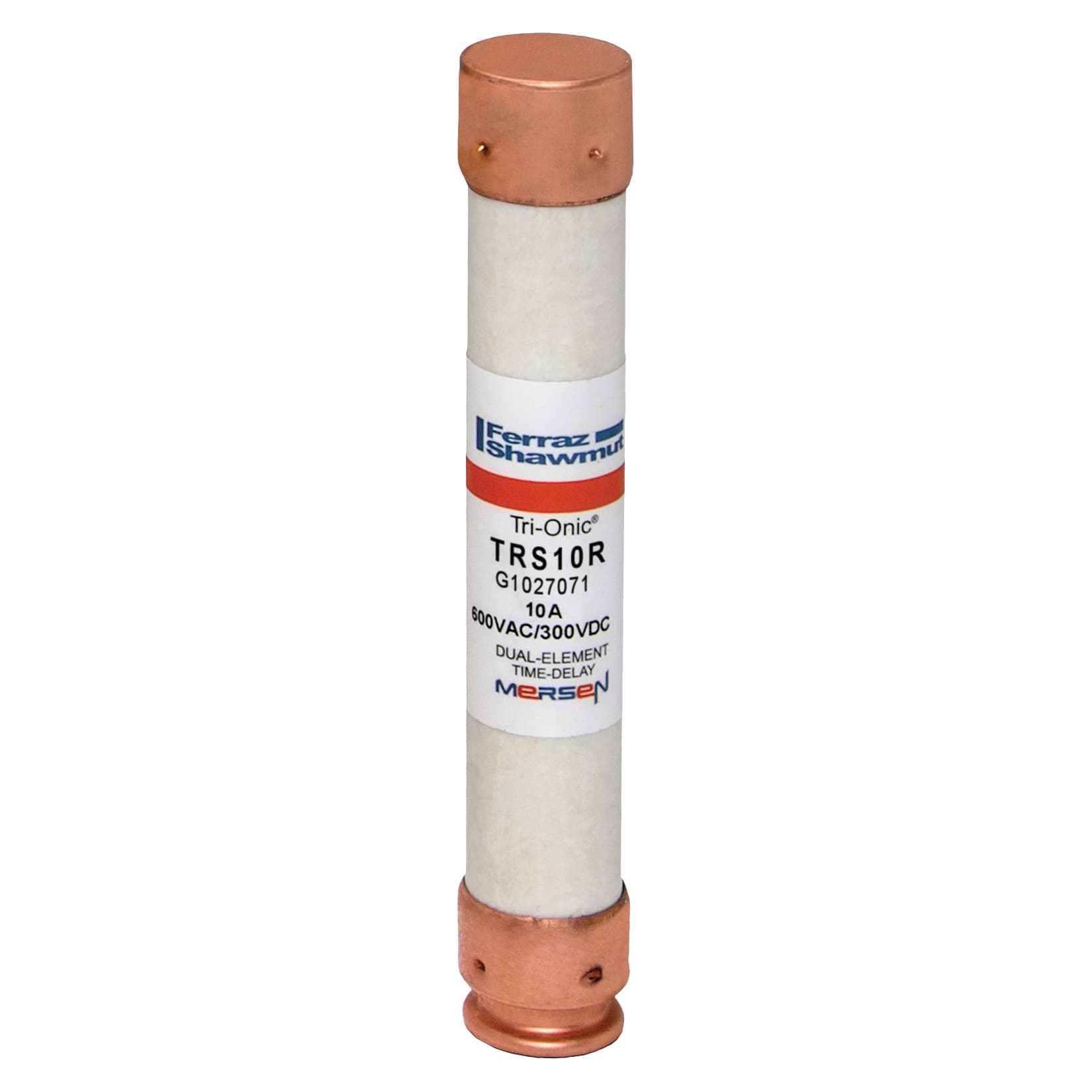 Mersen TRS10R TRS10R Mersen - Fuse TRS-R - Class RK5 - Time-Delay 600VAC 600VDC 10A Ferrule Tri-Onic® Mersen TRS10R TRS10R Mersen - Fuse TRS-R - Class RK5 - Time-Delay 600VAC 600VDC 10A Ferrule Tri-Onic®