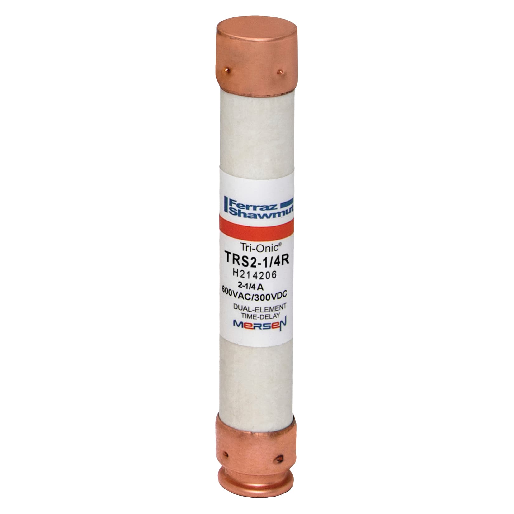 Mersen TRS2-1/4R TRS2-1/4R Mersen - Fuse TRS-R - Class RK5 - Time-Delay 600VAC 600VDC 2.25A Ferrule Tri-Onic® Mersen TRS2-1/4R TRS2-1/4R Mersen - Fuse TRS-R - Class RK5 - Time-Delay 600VAC 600VDC 2.25A Ferrule Tri-Onic®