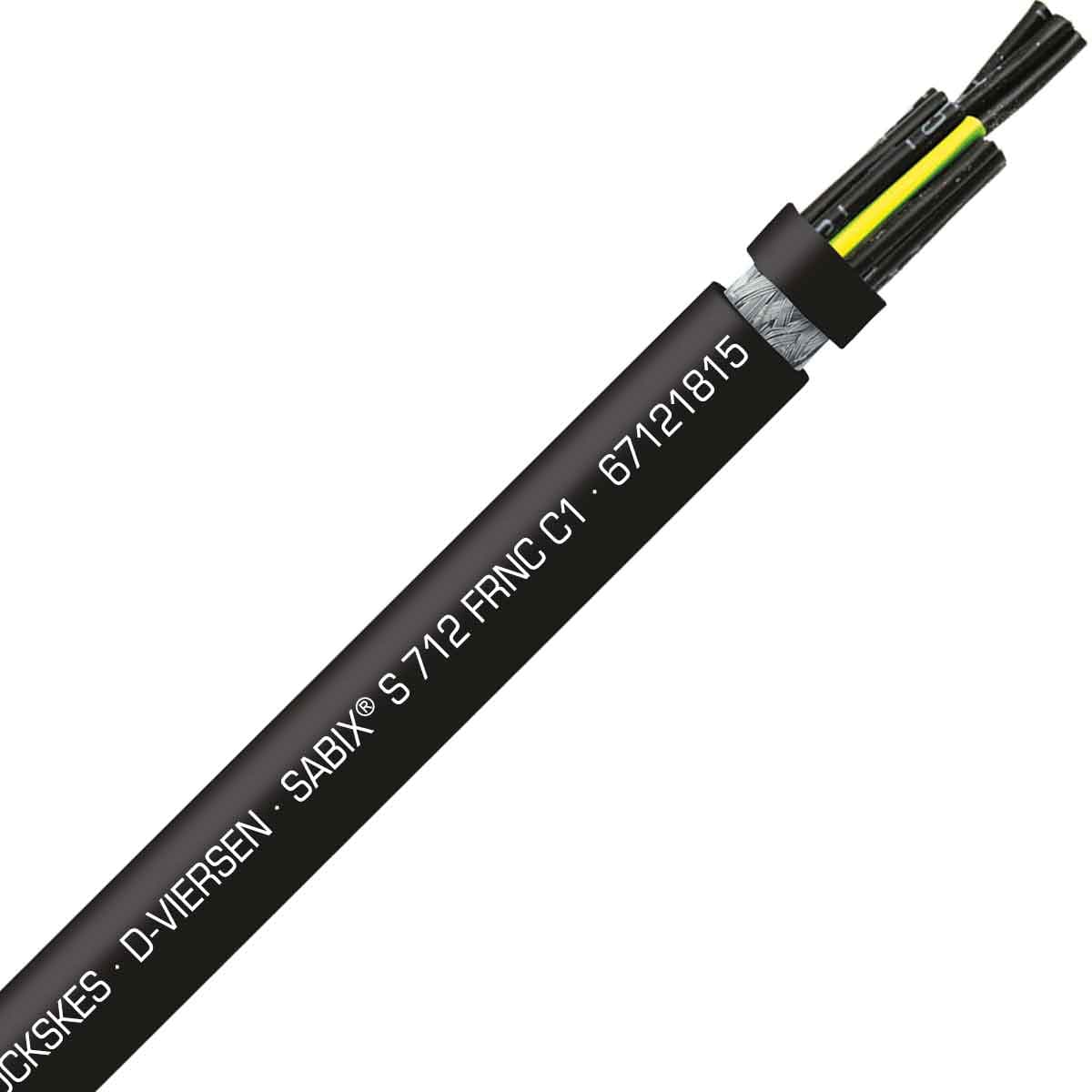 SAB 67121815 SABIX S 712 C FRNC C1 - 16 AWG/18c, shielded halogen-free flame retardant continuous flex control cable, CE, RoHS SAB 67121815 SABIX S 712 C FRNC C1 - 16 AWG/18c, shielded halogen-free flame retardant continuous flex control cable, CE, RoHS