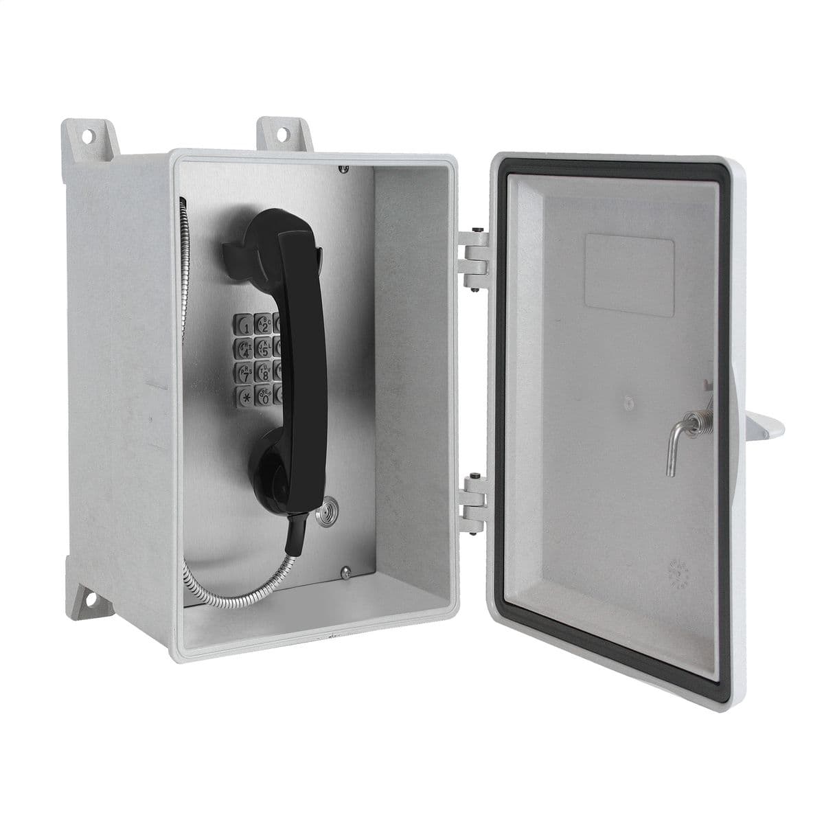 Hubbell 354-001AC Model 354-001 Series NEMA 4X Telephones are designed for use in extreme weather conditions where temperature and moisture are a concern. They are ideal for use in areas that require a direct water spray (hose-down) for cleaning purposes or where a non-cor Hubbell 354-001AC Model 354-001 Series NEMA 4X Telephones are designed for use in extreme weather conditions where temperature and moisture are a concern. They are ideal for use in areas that require a direct water spray (hose-down) for cleaning purposes or where a non-cor