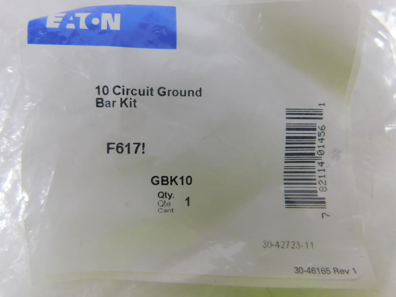 Eaton GBK10 GBK10 Eaton - Eaton CH Loadcenter and Breaker Accessories - 10 Terminal Ground Bar Kit,1-3/4 in mounting hole distance,Ground bar kit,CH,10 terminals,0.75 in,CH loadcenters, for 4/8 and 8/16 circuit loadcenters Eaton GBK10 GBK10 Eaton - Eaton CH Loadcenter and Breaker Accessories - 10 Terminal Ground Bar Kit,1-3/4 in mounting hole distance,Ground bar kit,CH,10 terminals,0.75 in,CH loadcenters, for 4/8 and 8/16 circuit loadcenters