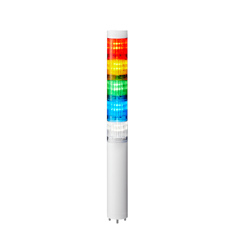 Patlite LR4-5M2WJNW-RYGBC 40mm, 5-tier Signal Tower, 100-240V AC, Direct Mount with Cable, No Flashing/Buzzer, Off-white Body, Red, Amber, Green, Blue and White LED Modules Patlite LR4-5M2WJNW-RYGBC 40mm, 5-tier Signal Tower, 100-240V AC, Direct Mount with Cable, No Flashing/Buzzer, Off-white Body, Red, Amber, Green, Blue and White LED Modules