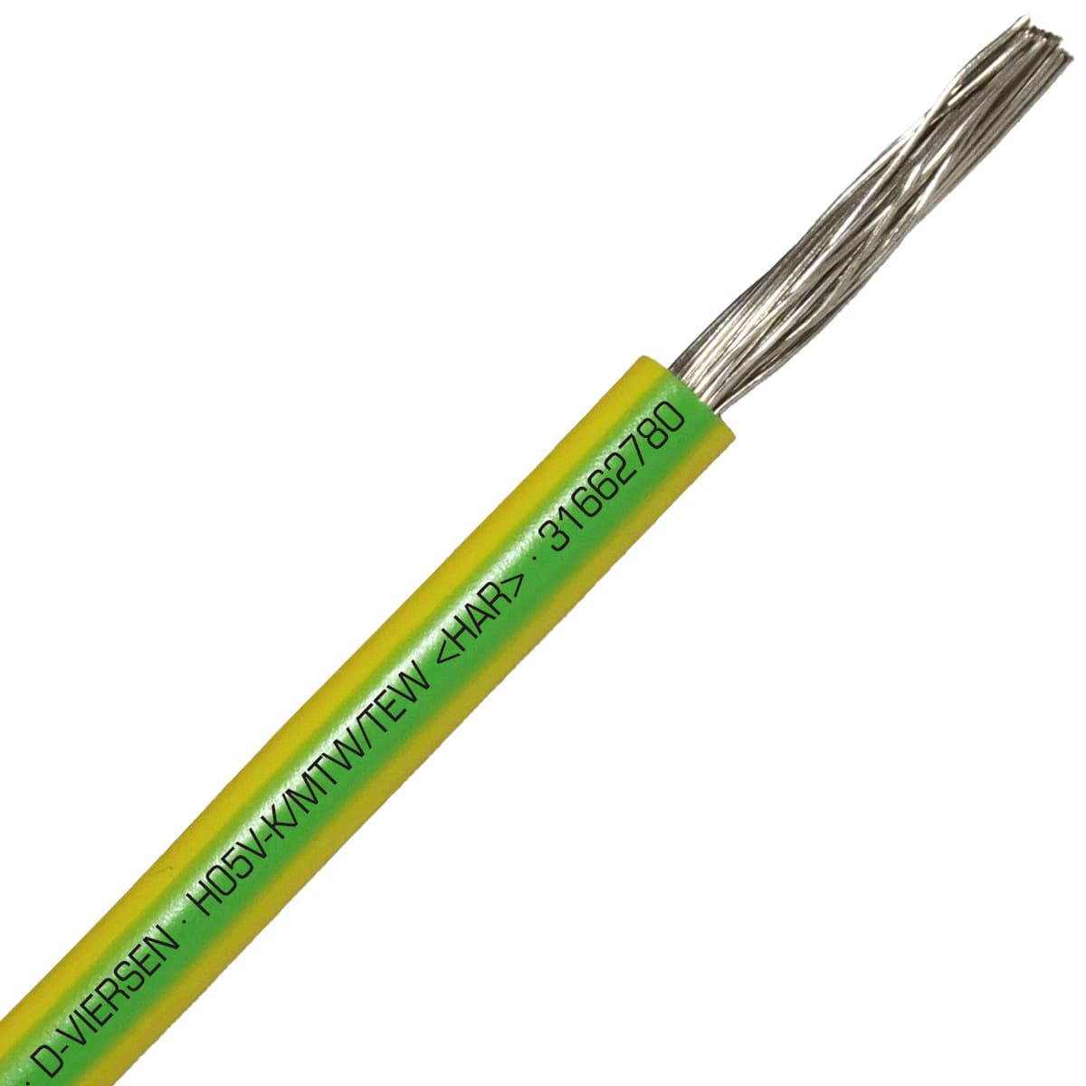 SAB 31662780 H05V-K/MTW/TEW- (HAR/UL/CSA/CE) - 18 AWG hook-up wire, Green/Yellow SAB 31662780 H05V-K/MTW/TEW- (HAR/UL/CSA/CE) - 18 AWG hook-up wire, Green/Yellow