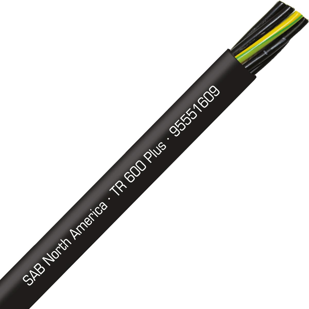 SAB 95551609 TR 600 Plus - 16 AWG/9c, UV and oil resistant flexible exposed run tray cable with reduced O.D., UL, CSA, CE, RoHS SAB 95551609 TR 600 Plus - 16 AWG/9c, UV and oil resistant flexible exposed run tray cable with reduced O.D., UL, CSA, CE, RoHS