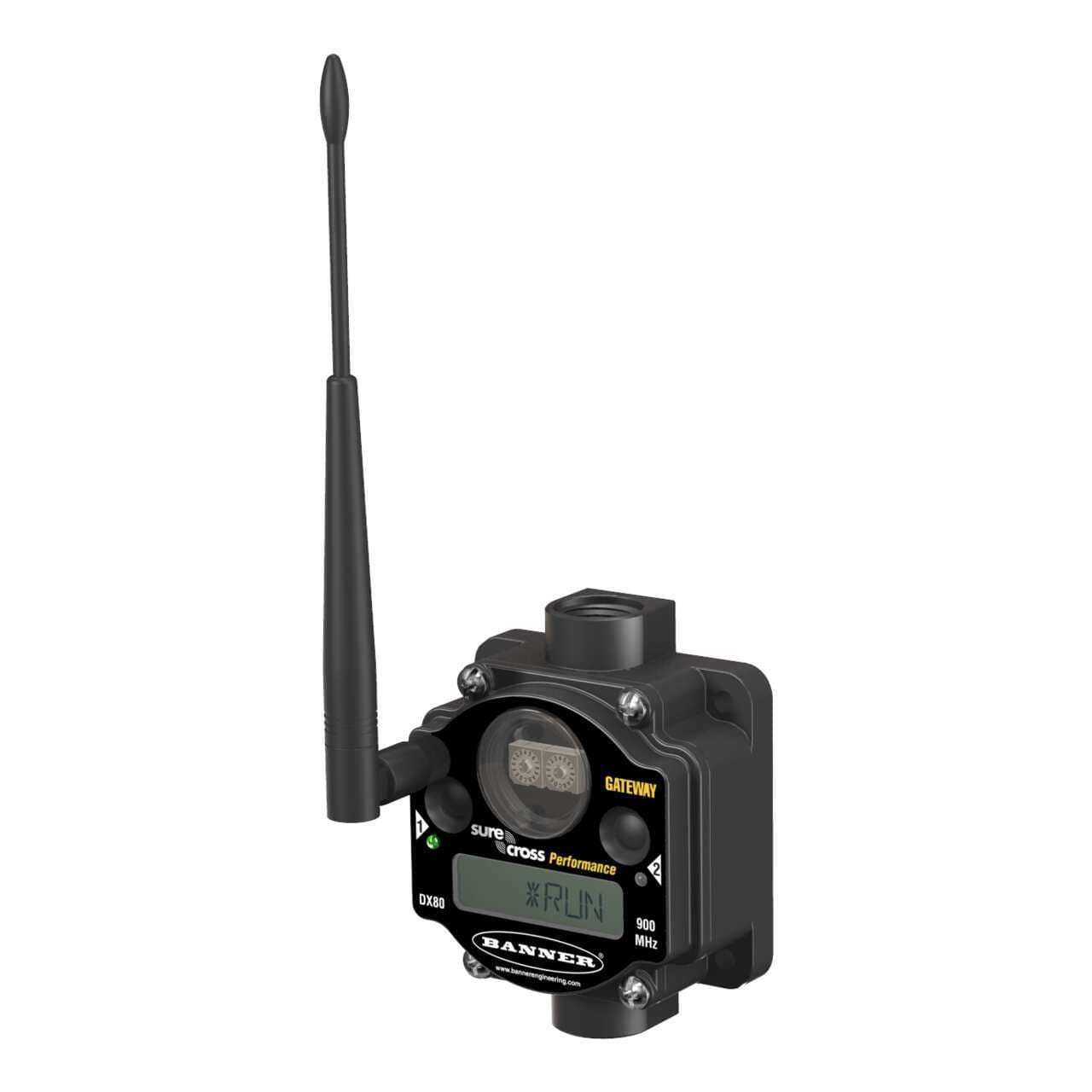Banner DX80G9M6S-PM8-AN PM Series Gateway - LCD Selectable I/O Mapping; 900 MHz IP67, NEMA 6; Inputs: Six Sourcing/PNP Discrete; Outputs: Six Sourcing/PNP Discrete; Certified for Australia and New Zealand Banner DX80G9M6S-PM8-AN PM Series Gateway - LCD Selectable I/O Mapping; 900 MHz IP67, NEMA 6; Inputs: Six Sourcing/PNP Discrete; Outputs: Six Sourcing/PNP Discrete; Certified for Australia and New Zealand
