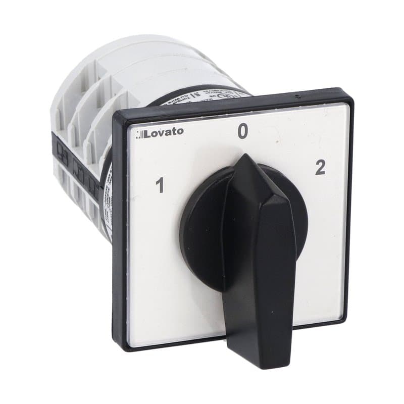 Lovato Electric 7GN4053U 7GN4053U Lovato - Rotary cam switch 7GN series, changeover switch 3 poles 40A, for front mounting with black handle, front plate 65X65mm Lovato Electric 7GN4053U 7GN4053U Lovato - Rotary cam switch 7GN series, changeover switch 3 poles 40A, for front mounting with black handle, front plate 65X65mm