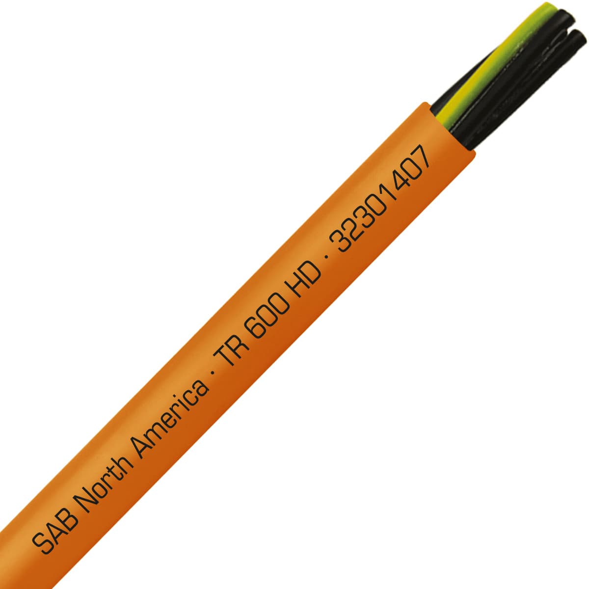SAB 32301407 TR 600 HD - 14 AWG/7c, oil resistant heavy duty flexible exposed run orange TPE tray cable, UL, CSA, CE, RoHS SAB 32301407 TR 600 HD - 14 AWG/7c, oil resistant heavy duty flexible exposed run orange TPE tray cable, UL, CSA, CE, RoHS