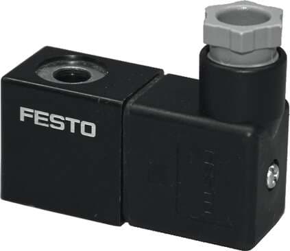 Festo 4527 solenoid coil MSFG-24/42-50/60 With standard plug socket Assembly position: Any, Switching position indicator: No, Min. pickup time: 10 ms, Duty cycle: 100 %, Power factor cos {phi}: 0,7 Festo 4527 solenoid coil MSFG-24/42-50/60 With standard plug socket Assembly position: Any, Switching position indicator: No, Min. pickup time: 10 ms, Duty cycle: 100 %, Power factor cos {phi}: 0,7