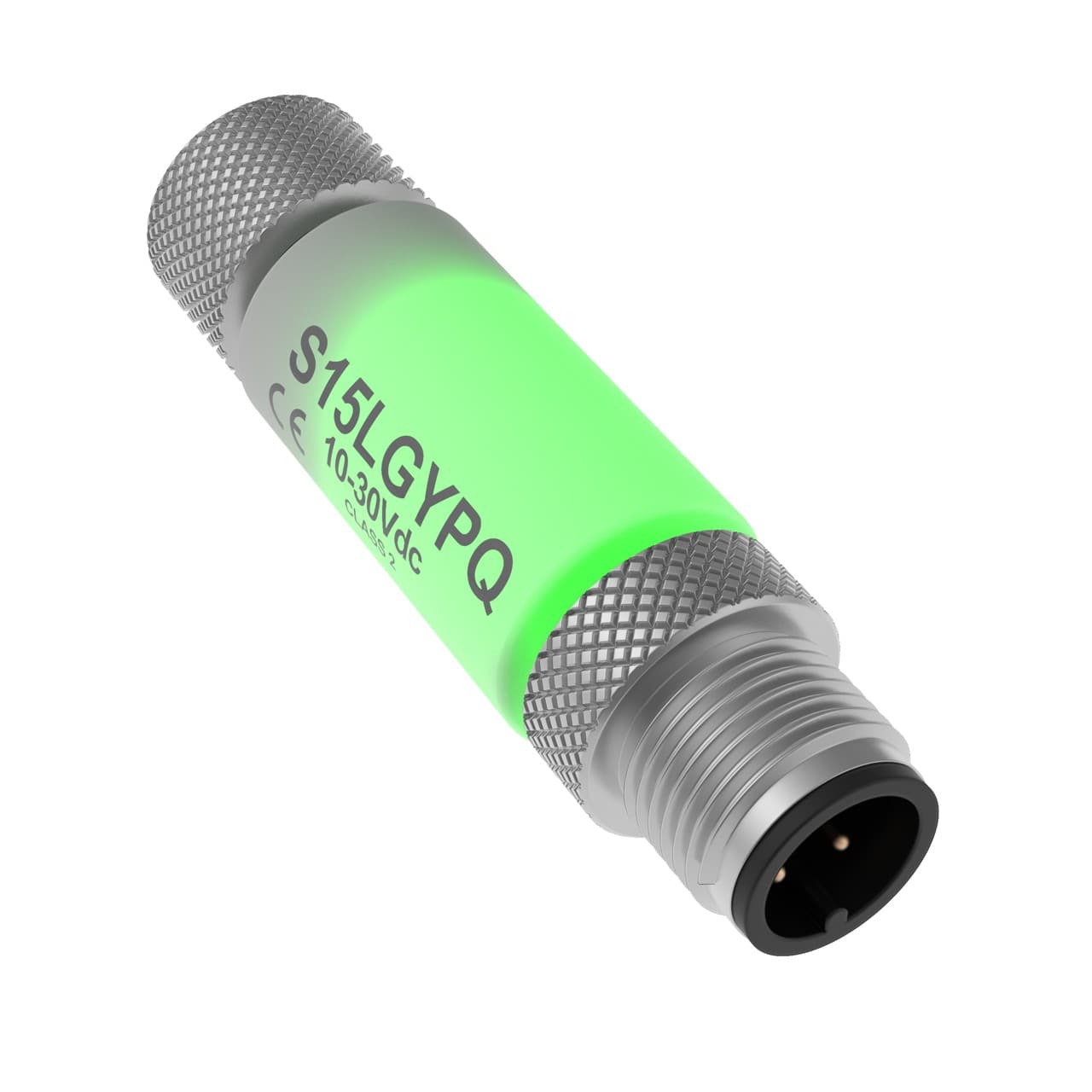 Banner S15LGYPQ Banner Engineering S15LGYPQ is a pilot light designed with 2-color G (Green when not activated) / Y (Yellow when activated) LED illumination, serving as an in-line sensor status indicator. This part is constructed with a polyurethane (PUR) housing and comes pre-equipped with a 4-pin Euro-style M12 male connector for connectivity. It features dimensions of L27.9mm x D15mm and L58mm x D15mm, and operates on a supply voltage range of 10Vdc-30Vdc, with a nominal range of 12Vdc-24Vdc. The S15LGYPQ is designed to function within an ambient air temperature range of -40°C to +50°C and offers a high degree of protection with ratings of IP66, IP67, IP68, and NEMA 1. Its cylindrical linear strip shape is complemented by 1 x digital input (10-30Vdc; PNP) for color control, enhancing its functionality as a versatile component in automation systems. Banner S15LGYPQ Banner Engineering S15LGYPQ is a pilot light designed with 2-color G (Green when not activated) / Y (Yellow when activated) LED illumination, serving as an in-line sensor status indicator. This part is constructed with a polyurethane (PUR) housing and comes pre-equipped with a 4-pin Euro-style M12 male connector for connectivity. It features dimensions of L27.9mm x D15mm and L58mm x D15mm, and operates on a supply voltage range of 10Vdc-30Vdc, with a nominal range of 12Vdc-24Vdc. The S15LGYPQ is designed to function within an ambient air temperature range of -40°C to +50°C and offers a high degree of protection with ratings of IP66, IP67, IP68, and NEMA 1. Its cylindrical linear strip shape is complemented by 1 x digital input (10-30Vdc; PNP) for color control, enhancing its functionality as a versatile component in automation systems.
