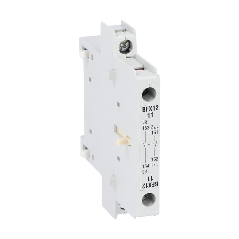 Lovato Electric BFX1211 BFX1211 Lovato - Auxiliary contact for side mounting. Screw terminals, for BF... series contactors, 1NO+1NC for BF00, BF09...BF150 Lovato Electric BFX1211 BFX1211 Lovato - Auxiliary contact for side mounting. Screw terminals, for BF... series contactors, 1NO+1NC for BF00, BF09...BF150