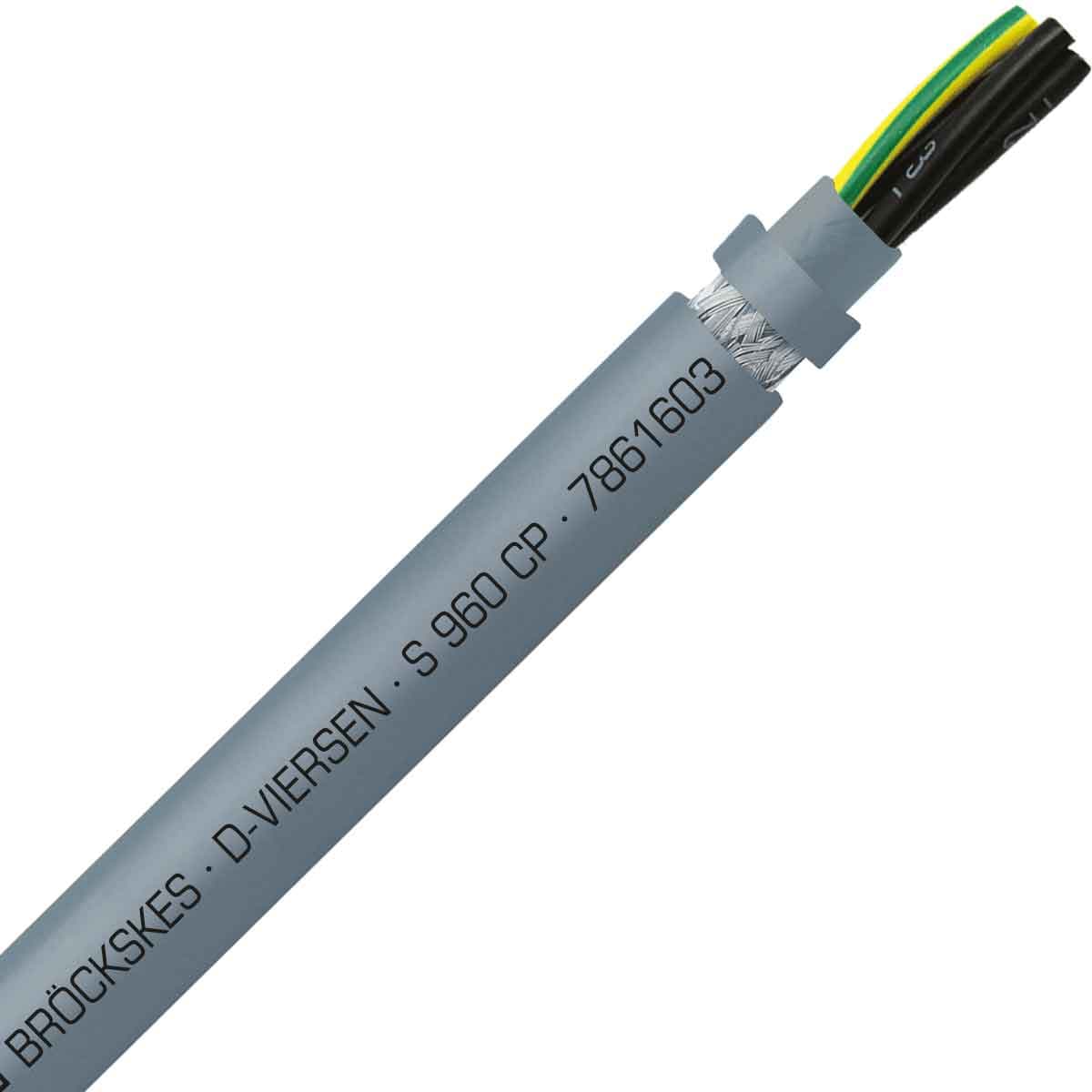 SAB 7861603 S 960 CP - 16 AWG/3c, shielded oil resistant continuous flex PUR data cable, UL, CSA, CE, RoHS SAB 7861603 S 960 CP - 16 AWG/3c, shielded oil resistant continuous flex PUR data cable, UL, CSA, CE, RoHS