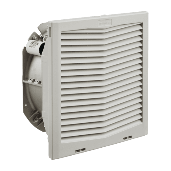 Hoffman HF1326414R HF13 Side-Mount Filter Fan, 230V, 395 CFM, Reverse Flow, Lt Gray Hoffman HF1326414R HF13 Side-Mount Filter Fan, 230V, 395 CFM, Reverse Flow, Lt Gray