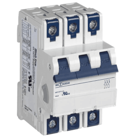 Altech Corp. 3C20UR Supplementary Protector 20A, 3 Pole, 480Y/277V AC, C Trip, UL1077 Altech Corp. 3C20UR Supplementary Protector 20A, 3 Pole, 480Y/277V AC, C Trip, UL1077