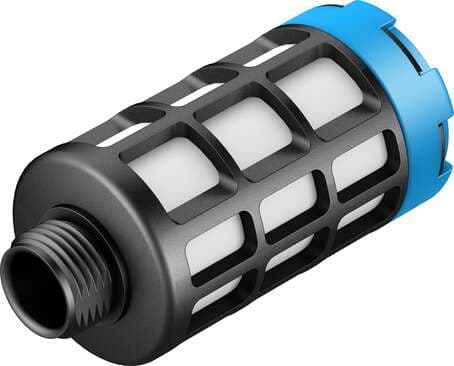 Festo 534225 silencer U-1/2-20 For reducing noise and avoiding contamination at the exhaust ports of pneumatic components. Assembly position: Any, Container size: 20, Operating pressure: 0 - 10 bar, Flow rate to atmosphere: 10300 l/min, Operating medium: Compressed ai Festo 534225 silencer U-1/2-20 For reducing noise and avoiding contamination at the exhaust ports of pneumatic components. Assembly position: Any, Container size: 20, Operating pressure: 0 - 10 bar, Flow rate to atmosphere: 10300 l/min, Operating medium: Compressed ai