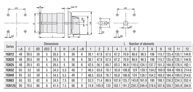 7GN4056O Part Image. Manufactured by Lovato Electric.