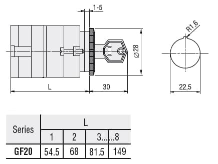 Lovato Electric GF2069U12 GF2069U12 Lovato - Rotary cam switch GF series, changeover switch without 0, 4 poles 20A, for front mounting without front plate with key operation for hole dia: 22mm fixing Lovato Electric GF2069U12 GF2069U12 Lovato - Rotary cam switch GF series, changeover switch without 0, 4 poles 20A, for front mounting without front plate with key operation for hole dia: 22mm fixing