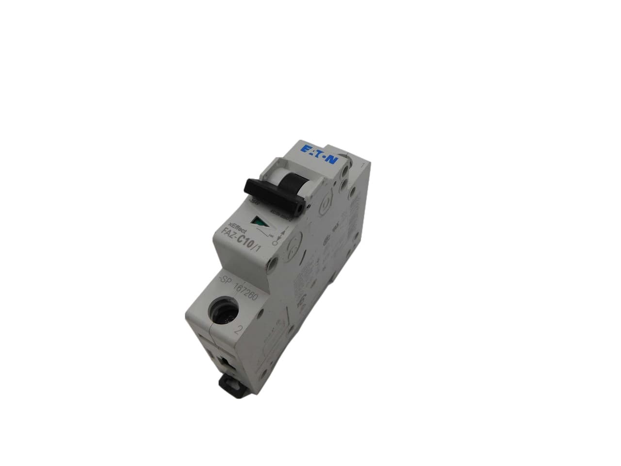 Eaton FAZ-C10/1 277/480 VAC 50/60 Hz, 10 A, 1-Pole, 10 kA, 5 to 10 x Rated Current, Line/Load Terminal, DIN Rail Mount, Standard Packaging, C-Curve, Current Limiting, Thermal Magnetic, Supplementary Protector Eaton FAZ-C10/1 277/480 VAC 50/60 Hz, 10 A, 1-Pole, 10 kA, 5 to 10 x Rated Current, Line/Load Terminal, DIN Rail Mount, Standard Packaging, C-Curve, Current Limiting, Thermal Magnetic, Supplementary Protector