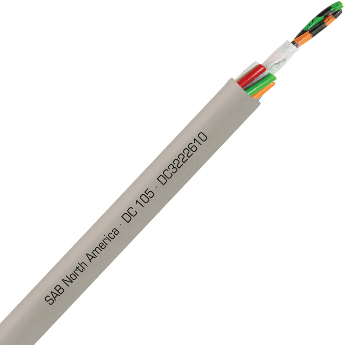 SAB DC3222610 DC 105 - 26 AWG/10c, flexible oil resistant data cable, UL, CSA, CE, RoHS SAB DC3222610 DC 105 - 26 AWG/10c, flexible oil resistant data cable, UL, CSA, CE, RoHS