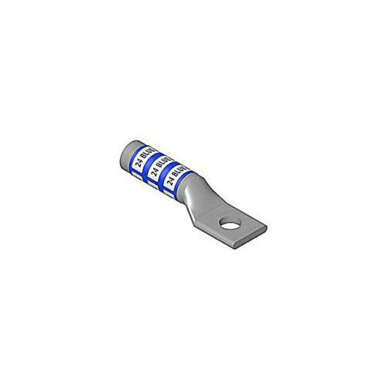 Thomas & Betts 54942BE Copper One-Hole Lug, Long Barrel, Blind End, Max 35kV, Wire Size #2 AWG, 5/16 Inch Bolt Size, Tin Plated, Die Code 33, Die Color Code Brown Thomas & Betts 54942BE Copper One-Hole Lug, Long Barrel, Blind End, Max 35kV, Wire Size #2 AWG, 5/16 Inch Bolt Size, Tin Plated, Die Code 33, Die Color Code Brown